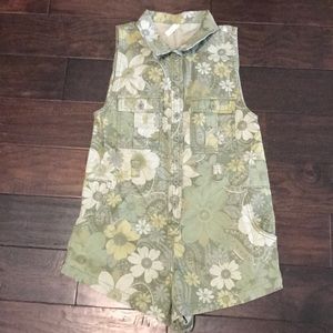 NWOT Spell and the Gypsy Eden Camo Romper Size XS